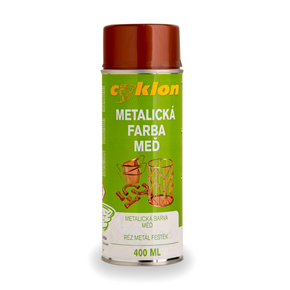Cyklon Metalická barva - měď, 400ml