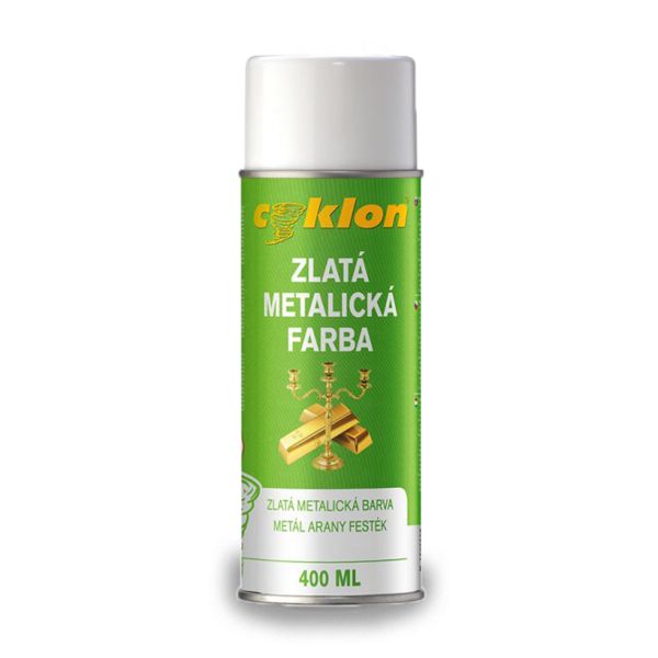 Cyklon Metalická barva - zlatá, 400ml