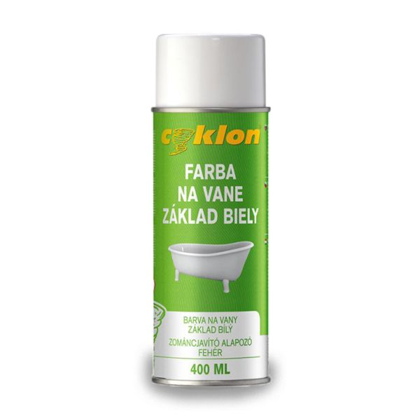Cyklon Základní barva na vany - keramická, bílá, 400ml
