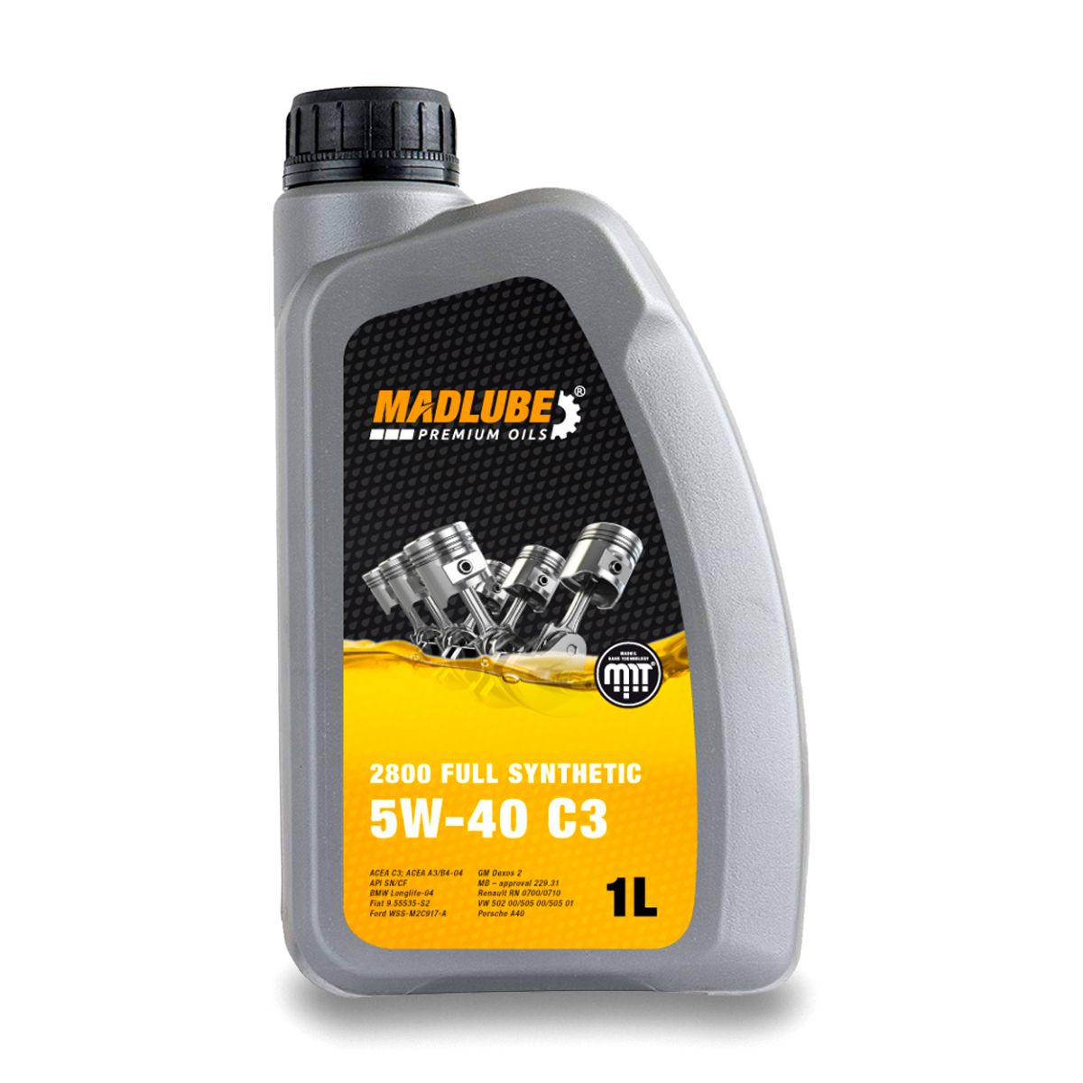 MadLube 2800 Full Synthetic 5W40 C3, 1L