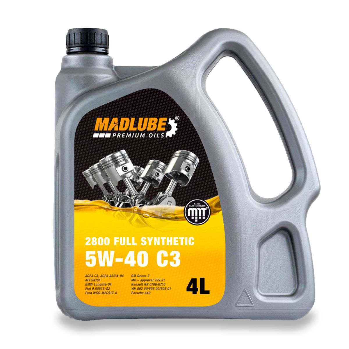MadLube 2800 Full Synthetic 5W-40 C3, 4L