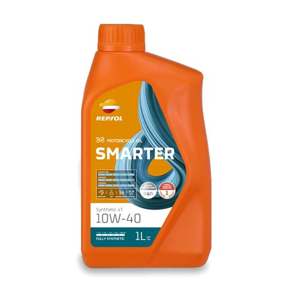 Repsol Moto Smarter Sintetico 4T 10W40, 1L