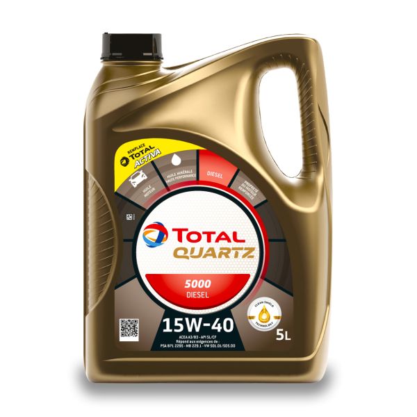 Total Quartz 5000 15W-40, 5L